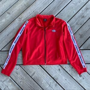 Dickies Cropped Zip-Up Track Jacket